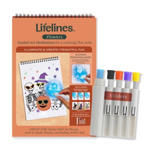 Lifelines FlowArt UV Art Frightful Fun Felt Tip Pen - 1 of 4