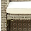 vidaXL Outdoor 2-Seater Patio Sofa with Cushions, Beige Poly Rattan, Weather-Resistant, Comfortable and Durable, Ideal for Garden/Patio/Deck - 3 of 4