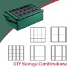Hastings Home Ornament Storage Box Zippered Lid Organizer with 48 Individual Compartments and Dividers for Christmas Bulbs and Decorations - 4 of 4