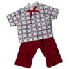 Doll Clothes Superstore Handmade Heart Print Short Set  Fits 18-Inch Girl Dolls - 4 of 4