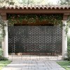 MAYEERTY 72¡Á47 in Metal Outdoor Patio Privacy Screen Freestanding Room Divider Partition for Indoor, White - 2 of 4