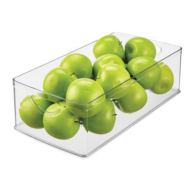 iDESIGN Plastic Kitchen Cabinet Storage Bins - Set of 4 - Clear - Made in USA — фото 5