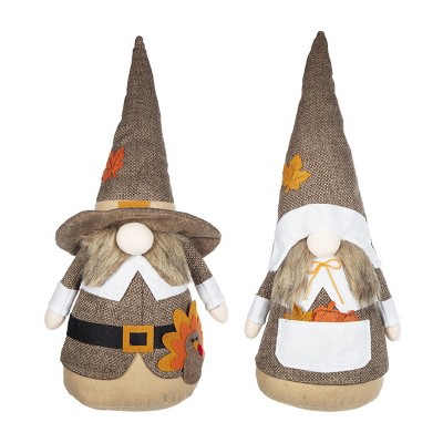 GlasFlength Decorative Objects Gnome Couple Decor Accent Gnome Couple Decor Vintage Holiday Decor for Room, Multicolored, 8.3"*4.3"*20.9"