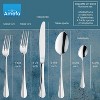 Amefa Baguette 20-Piece Premium 18/10 Stainless Steel Flatware Set, High Gloss Mirror Finish, Silverware Set Service for 4, Rust Resistant Cutlery - 2 of 4