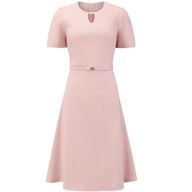 slim fit dress slacks Halter Neckline Tea-Length Fit and Flare Dress – John Paul Ataker main image 1