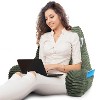 Nestl Reading Pillow for Bed with Fleece Blanket, Standard Bed Pillows for Sitting Up in Bed, Bed Rest Pillow - 2 of 4