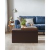 30" Storage Ottoman Bench, Ottoman with Storage, Leather Storage Bench, Hold up to 660lb for Living Room - 2 of 4