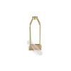 Cheung's Adrie Modern Gold Glass Tube Stand Decor - Small - 4 of 4