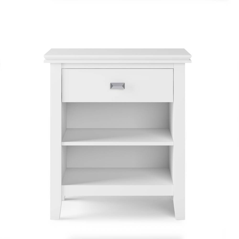 Photos - Storage Сabinet 24" Stratford Nightstand White - WyndenHall