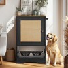 Whisen Dog Feeding Station with Shelves & 3 Bowls - 2 of 4