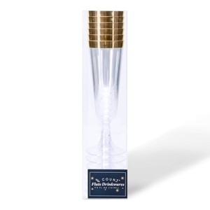 6ct Disposable Champagne Flutes - Bullseye's Playground™ - 1 of 3