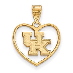 Black Bow Jewelry 14k Yellow Gold Plated Sterling Silver Kentucky Wildcats NCAA Pendant - 1 of 3