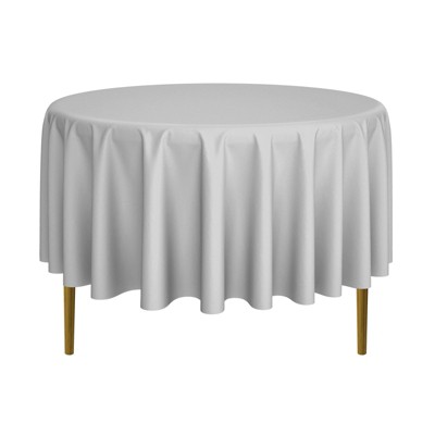 Lann's Linens 5-Pack Polyester Fabric Tablecloth for Wedding, Banquet, Restaurant