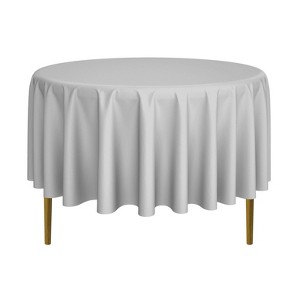 Lann's Linens Polyester Fabric Tablecloth for Wedding, Banquet, Restaurant - Round - 1 of 4