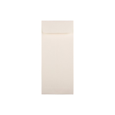 JAM Paper Strathmore Open End #11 Currency Envelope 4 1/2" x 10 3/8" Natural White 500/Pack