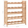 vidaXL Wine Rack for 25 Bottles Solid Walnut Wood 24.8"x9.8"x28.7" - 4 of 4