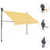 vidaXL Awning Post Set White 118.1 in.x96.5 in. Iron - 3 of 4