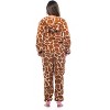 Just Love Womens One Animal Print Adult Bodysuit Hooded Pajamas - 3 of 4