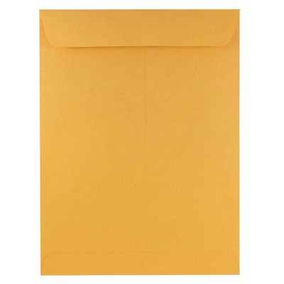 JAM Paper 9" x 12" Open End Catalog Envelopes Brown Kraft Manila 4132