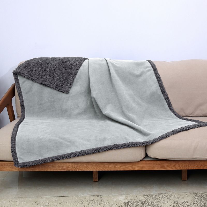 Catalonia Waterproof Bed Blanket, Cozy Fleece Lining Throws, 1 of 9