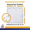 Filter King 10x28x1 Air Filter | 4-PACK | MERV 13 HVAC Pleated A/C Furnace Filters | MADE IN USA | Actual Size: 9.5 x 27.5 x .75" - 2 of 4