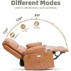 TackView Oversized 360° Swivel Rocker Recliner Sofa with Heat & Massage – Soft High-Density Foam, Cup Holder & Side Pocket - 4 of 4
