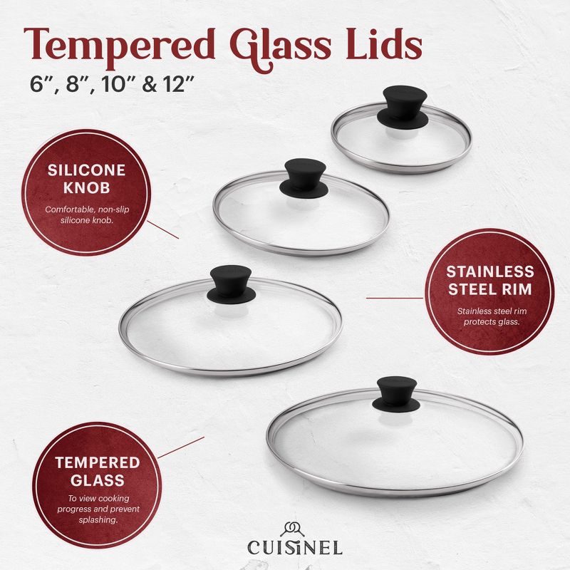 Cuisinel Glass Lid - 6"-inch/15.24-cm/158mm, 2 of 5