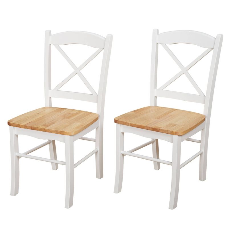 Set of 2 Tiffany Cross Back Chairs - Buylateral, 1 of 8