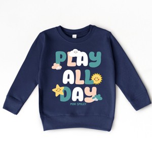 The Juniper Shop Mini Smiley Play All Day Toddler Sweatshirt - 1 of 4