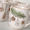 6.5"H Sullivans Christmas Modern White Cozy Mug Set of 4  Multicolor - 2 of 4