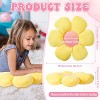 Attop 4 Pcs Flower Floor Pillows Cute Plush Flower Throw Pillows Daisy Floor Seat Cushion Chair Pads - 4 of 4