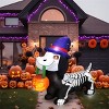 Joyfy 5FT Halloween Inflatables Outdoor Decorations, Inflatable Skeleton Dog with LEDs Pumpkin for Halloween Outdoor Yard Garden Lawn Party Decoration - 4 of 4