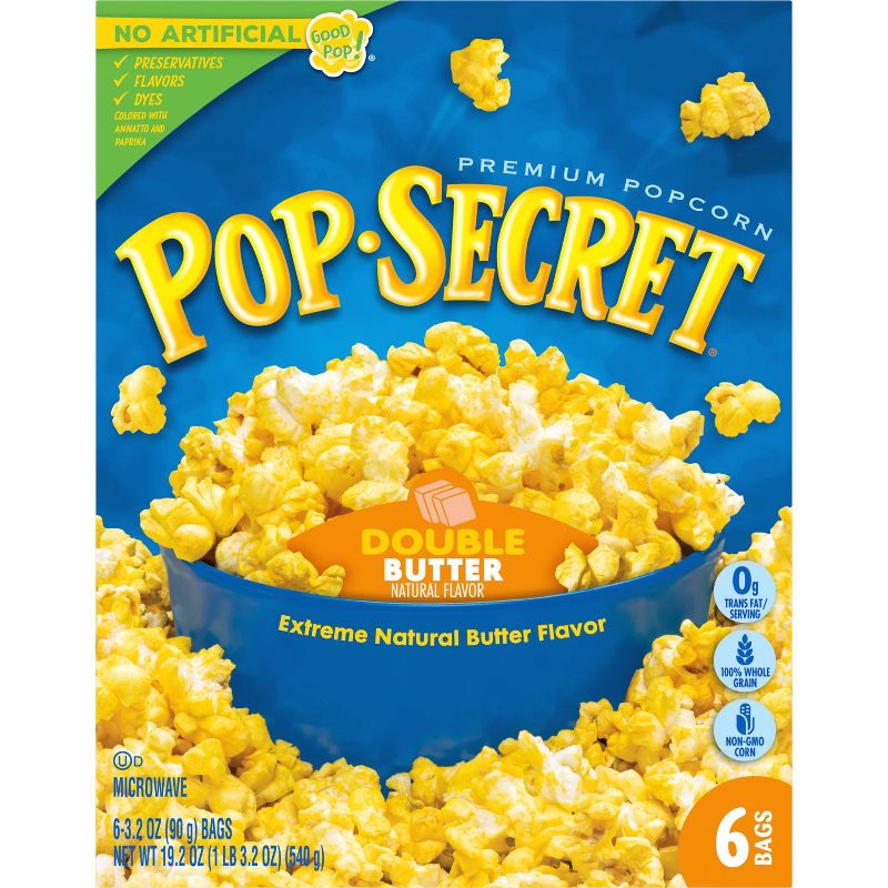 Pop Secret Microwave Popcorn Double Butter Flavor - 3.2oz/6ct, 3 of 9