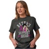 Breast Cancer Betty's Support Squad Womens Graphic T Shirt Tees Brisco Brands - 3 of 4