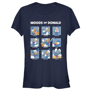 Juniors Womens Mickey & Friends The Moods of Donald Duck T-Shirt - 1 of 4