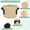 Unique Bargains Thickened Fabric Durable Handles Multipurpose Good Drainage Plant Grow Bags 5 Pcs - 2 of 4