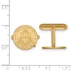 Black Bow Jewelry 14k Yellow Gold Pittsburgh Panthers NCAA Cuff Links - 2 of 3