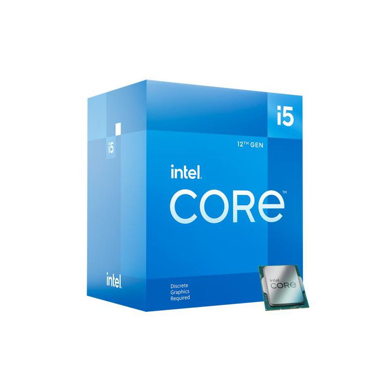 Intel Core i5-12400F Desktop Processor - 6 Cores (6P+0E) & 12 Threads - Up to 4.40 GHz Turbo Speed - DDR5 and DDR4 support - PCIe 5.0 & 4.0 support, 1 of 7