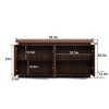 Modern Sideboard Buffet Cabinet with Fold-Out Doors, Kitchen Sideboard Storage Cabinet for Living Room or Dining Room–The Pop Home - 4 of 4