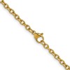 Chisel Stainless Steel Polished Yellow IP-plated 3mm 22" Cable Chain Necklace - 4 of 4