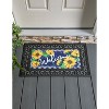 Evergreen Sunflower Welcome Sassafras Indoor Outdoor Switch Doormat 1'10"x10" Multicolored - 2 of 4