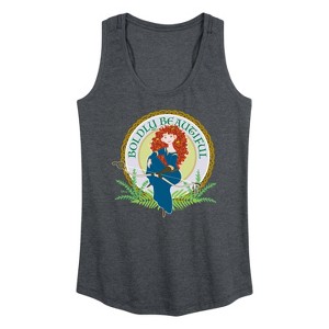 Women's - Disney Princess - Boldly Beautiful Graphic Racerback Tank - 1 of 4