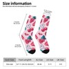 Cherries Berries And Strawberry Women Printed Crew Socks Funny Funky Socks Soft Polyester Novelty Gifts for Artists Men - 2 of 4