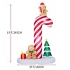 NAYSAYE 8.2FT Candy Cane and Gingerbread Men Inflatable Christmas Decoration Festive Holiday Yard Display for Home Garden, Red and White, - 2 of 4
