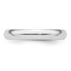 Black Bow Jewelry 3mm to 8mm Platinum Light Weight Half Round Standard Fit Band - 3 of 4