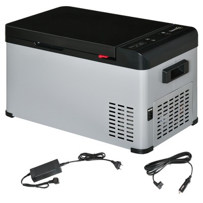 32QT Portable Car Fridge Freezer Cooler Mini Refrigerator 12V/110V LG Compressor 
