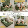 MAXYOYO Sofa Bed, 4 in 1 Foldable Floor Sofa Couch in A Box with 2 Cup Holders, Convertible 3 Seater Boneless Couch, No Assembly Required - 3 of 4