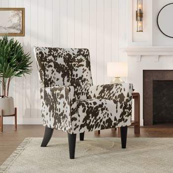 Handy Living Dakotah Flared Cow Print Armchair