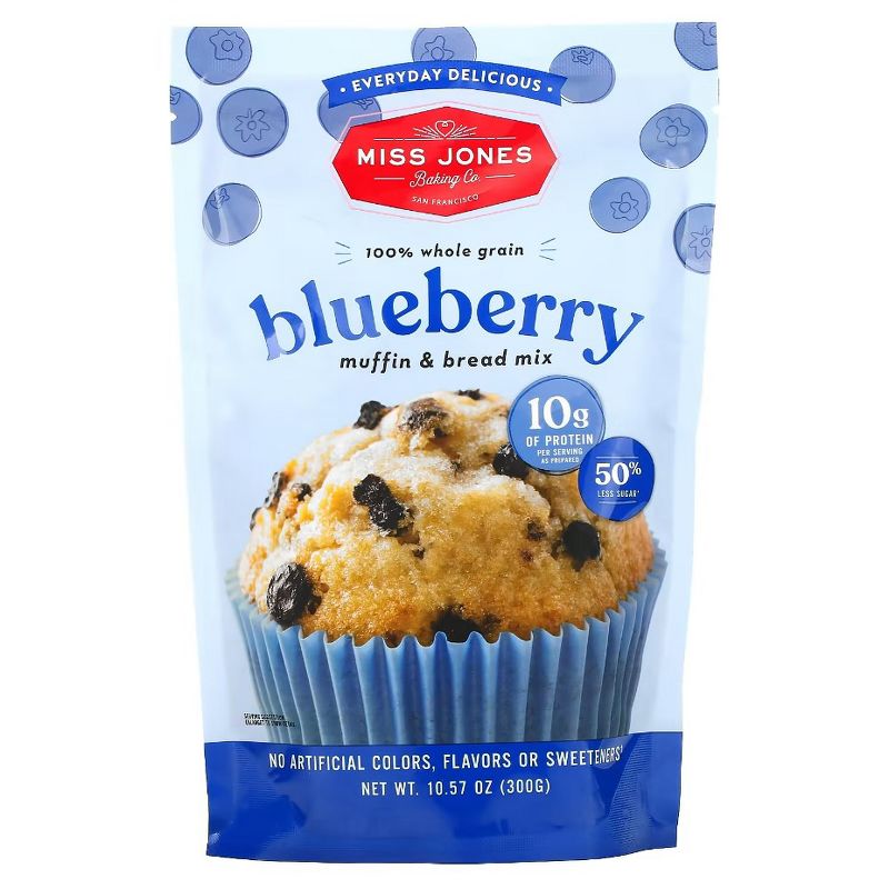 Miss Jones Baking Co. Blueberry Muffin & Bread Mix - Case of 6/10.57 oz, 2 of 5
