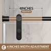 COWLOWN Frameless Sliding Shower Door, Adjustable Shower Screen with Tempered Glass - 4 of 4